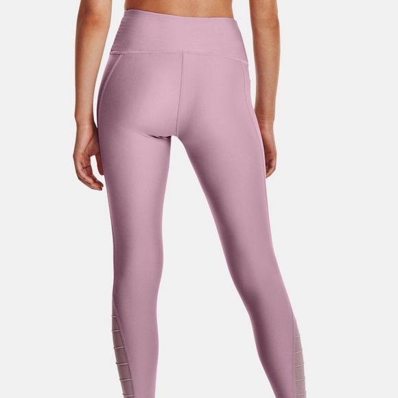 UNDER ARMOUR Women's HeatGear Armour No-Slip Waistband Ankle Leggings in Black - Picture 3 of 8